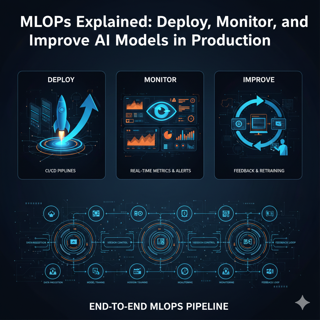 MLOps Explained: Deploy, Monitor, and Improve AI Models in Production