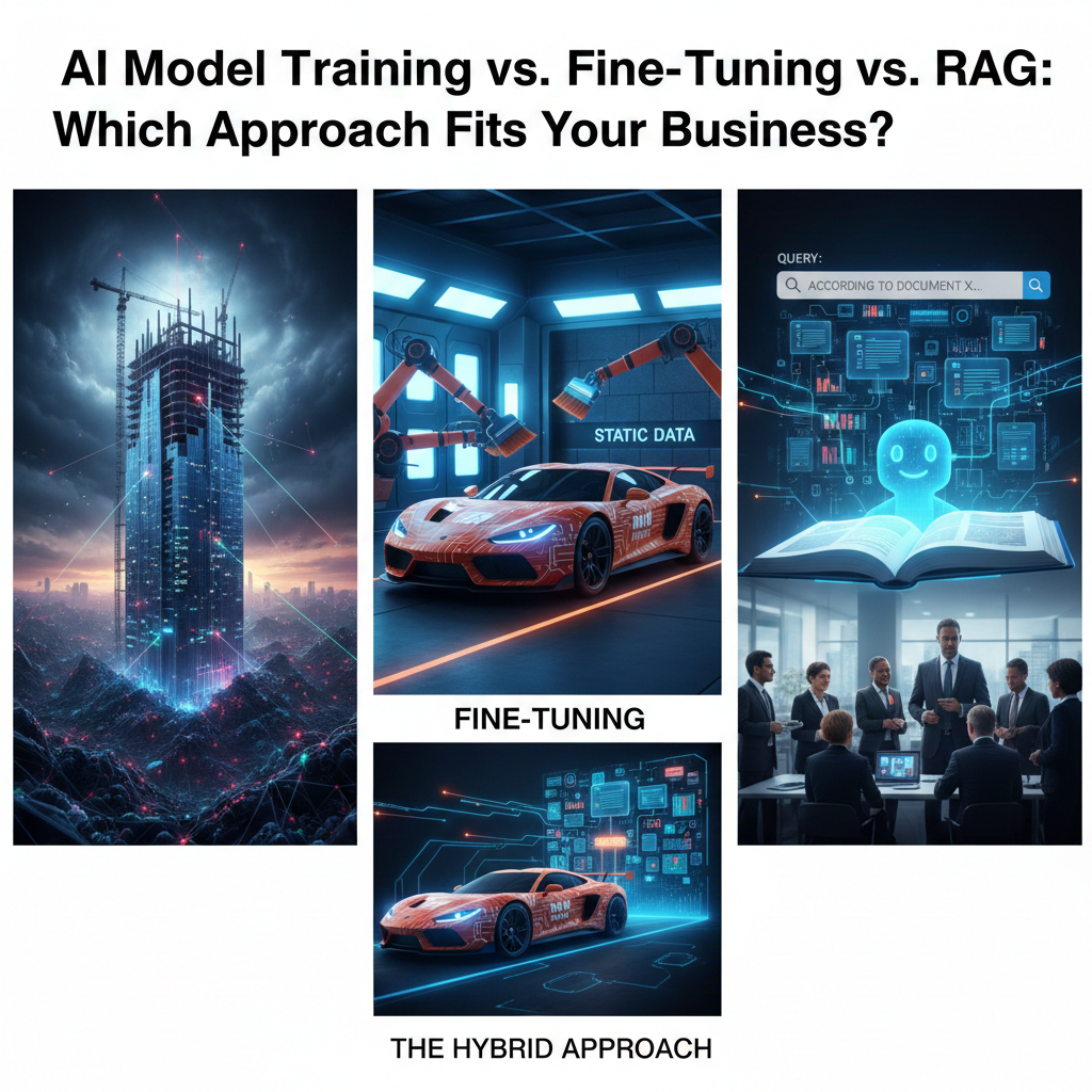 AI Model Training vs. Fine-Tuning vs. RAG: Which Approach Fits Your Business?