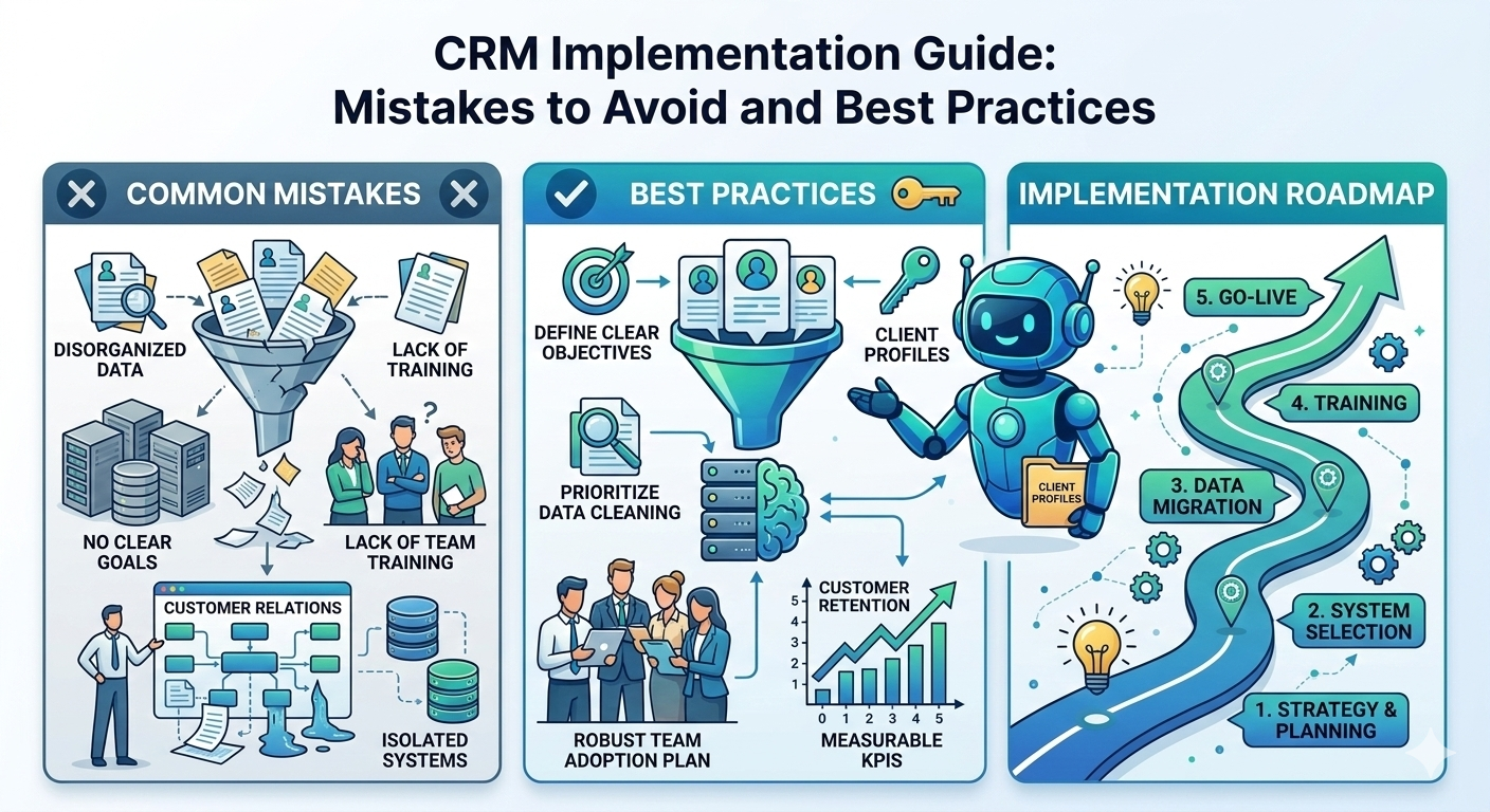 CRM Implementation Guide: Mistakes to Avoid and Best Practices