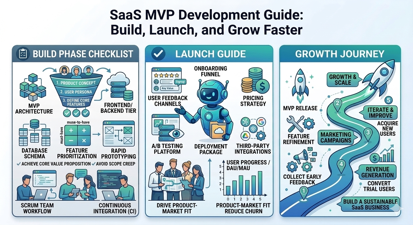 SaaS MVP Development Guide: Build, Launch, and Grow Faster