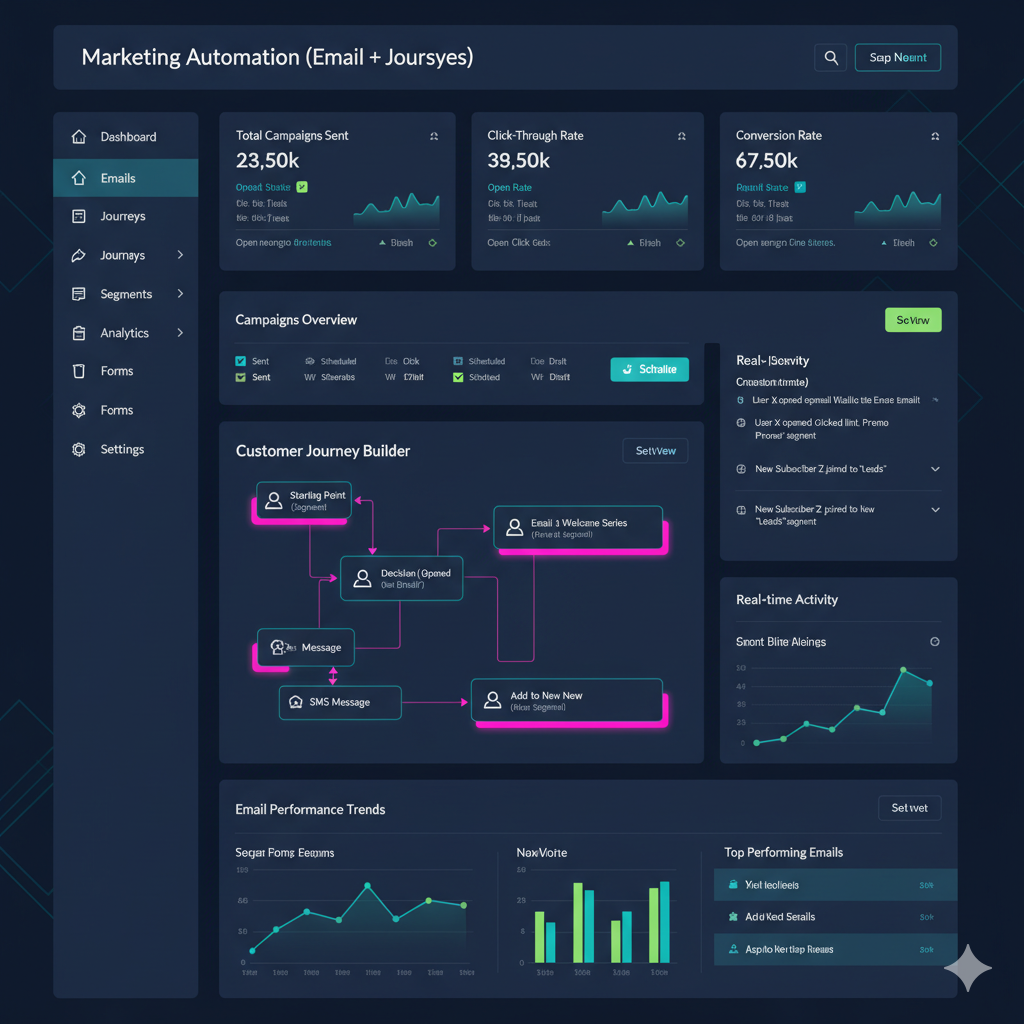 Marketing Automation (Email + Journeys)